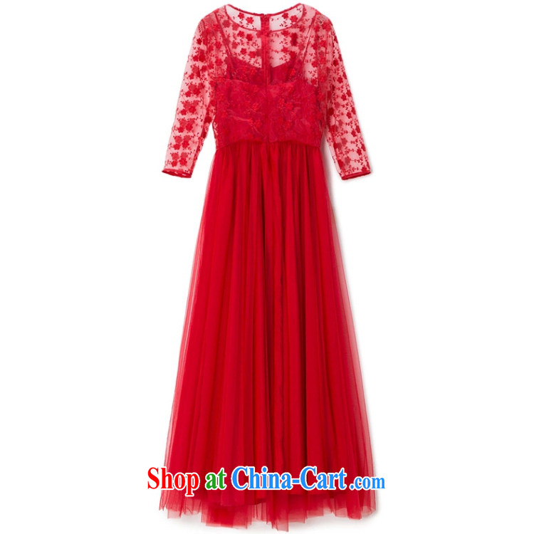 Card Jun 2015 Jenny red embroidered dresses retro lace red petticoat bridal 9M large long skirt dress picture color XL pictures, price, brand platters! Elections are good character, the national distribution, so why buy now enjoy more preferential! Health