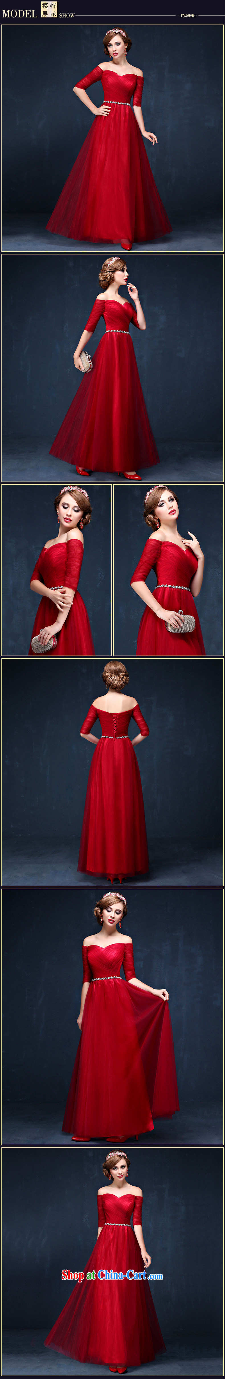 bridal dresses 2015 new wine red field shoulder-length graphics thin dress beauty tie bows serving summer wine red XL (waist 2.3) pictures, price, brand platters! Elections are good character, the national distribution, so why buy now enjoy more preferential! Health