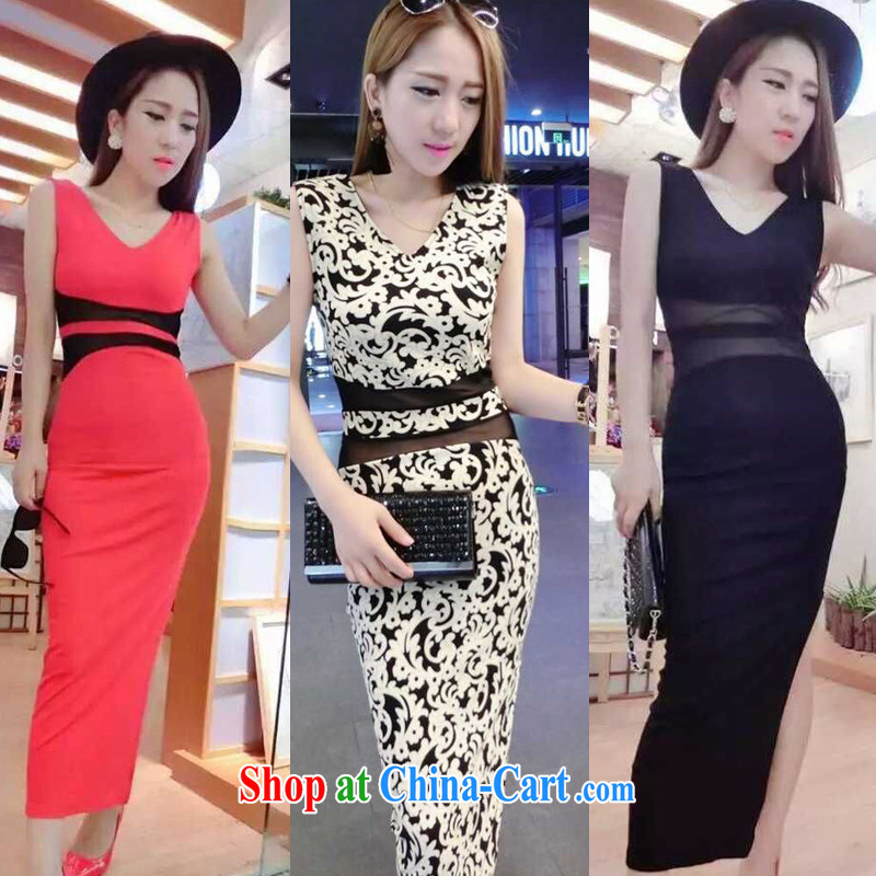 Sense of European and American big wind dress Deep V package and blue and white porcelain beauty dresses skirts girls 705 black are code pictures, price, brand platters! Elections are good character, the national distribution, so why buy now enjoy more preferential! Health