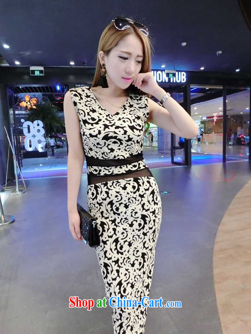 Sense of European and American big wind dress Deep V package and blue and white porcelain beauty dresses skirts girls 705 black are code pictures, price, brand platters! Elections are good character, the national distribution, so why buy now enjoy more preferential! Health