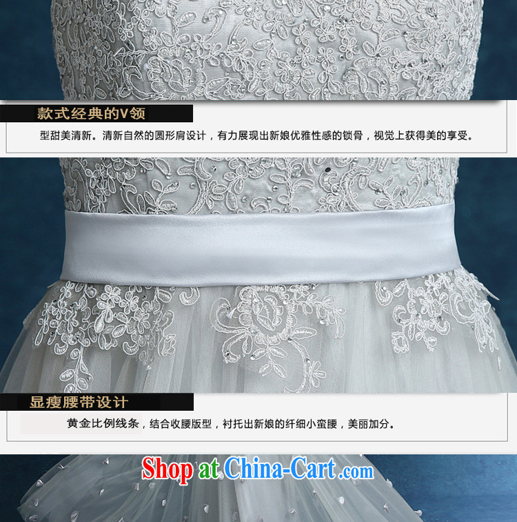 Connie focus 2015 New Evening Dress silver shoulders beauty bridal wedding toast service upscale stylish evening dress silver gray light gray tailored final pictures, price, brand platters! Elections are good character, the national distribution, so why buy now enjoy more preferential! Health