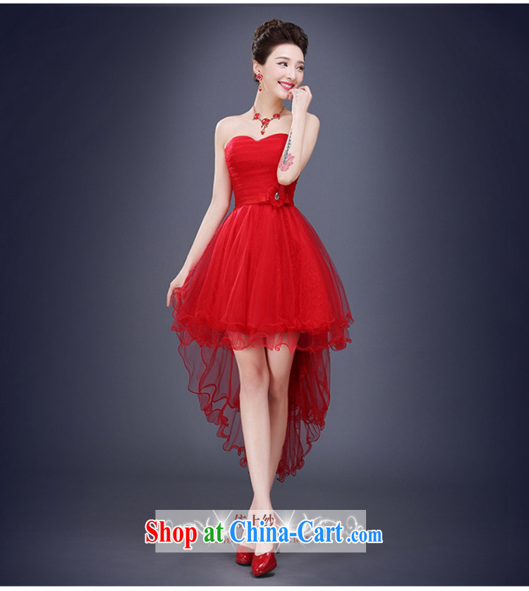 Yong-yan and 2015 new bride toast summer uniforms erase chest short dresses short before long banquet small dress Red Red. size color is not final pictures, price, brand platters! Elections are good character, the national distribution, so why buy now enjoy more preferential! Health