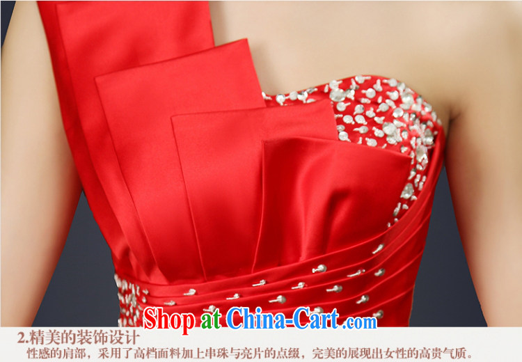 Yong-yan and bride's toast service summer 2015 new dress banquet red short dress beauty single shoulder bridesmaid clothing skirts Red. size color is not final pictures, price, brand platters! Elections are good character, the national distribution, so why buy now enjoy more preferential! Health