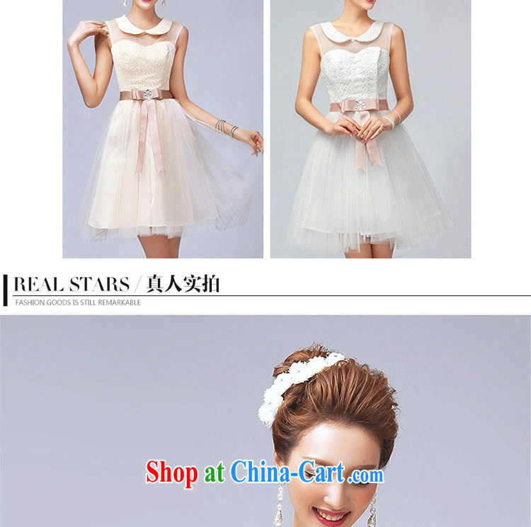 Love, according to China's 2015 wedding dresses short small dress bridesmaid dress sisters summer load new short dress the cute little dress bridesmaid dress sister with evening dress champagne color XXL pictures, price, brand platters! Elections are good character, the national distribution, so why buy now enjoy more preferential! Health