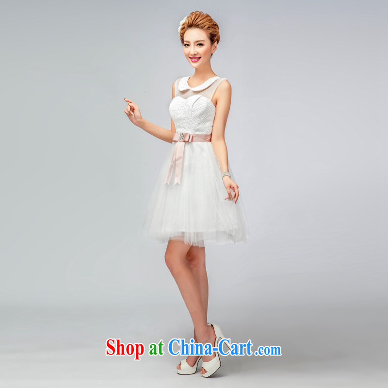 Love, according to China's 2015 wedding dresses short little dress bridesmaid dress sisters summer load new short dress the cute little dress bridesmaid dress sister with evening dress champagne color XXL, love, in accordance with China, shopping on the I