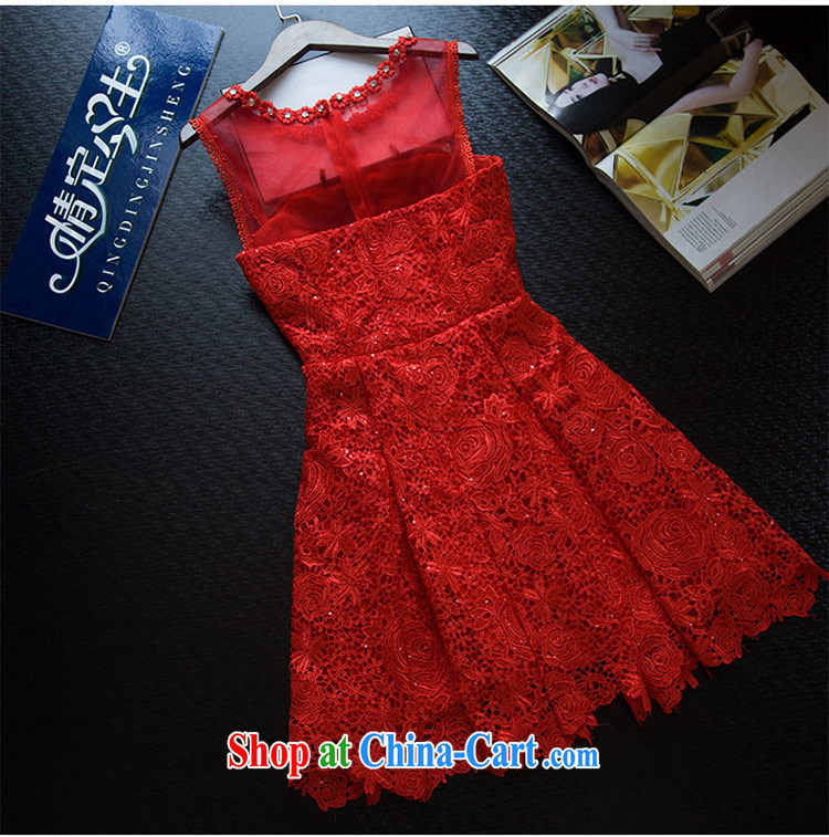 Love Life new, 20,151 field shoulder summer Korean version the waist zipper, red dresses lace inserts drill with small dress red XXL pictures, price, brand platters! Elections are good character, the national distribution, so why buy now enjoy more preferential! Health