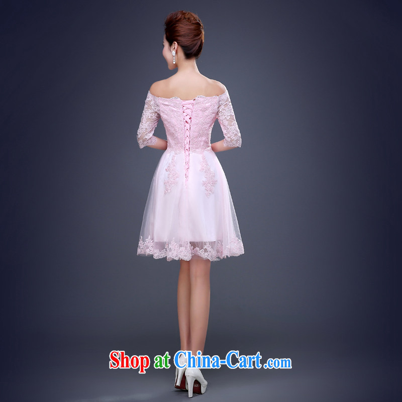 Cheng Kejie MIA 2015 bride's toast clothing Spring Summer dresses stylish evening dress short marriage, small red dress girls pink M, Jake Mia, shopping on the Internet