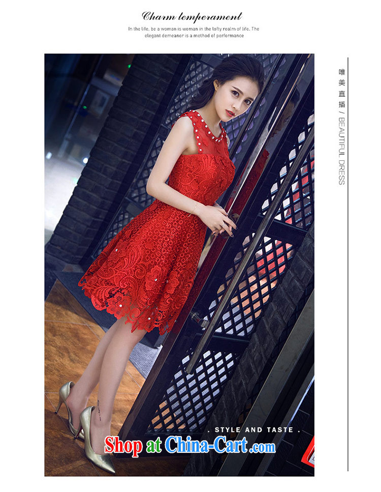 Love Life new, 20,151 field shoulder summer Korean high red lace inserts drill round-collar sweet bridal dresses red XL pictures, price, brand platters! Elections are good character, the national distribution, so why buy now enjoy more preferential! Health