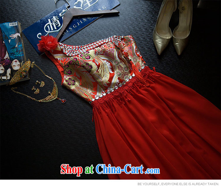Love Life new 2015 Chinese antique chest off the shoulder embroidered long marriages red bows service flow, macrame Mary Magdalene, chest XXL pictures, price, brand platters! Elections are good character, the national distribution, so why buy now enjoy more preferential! Health