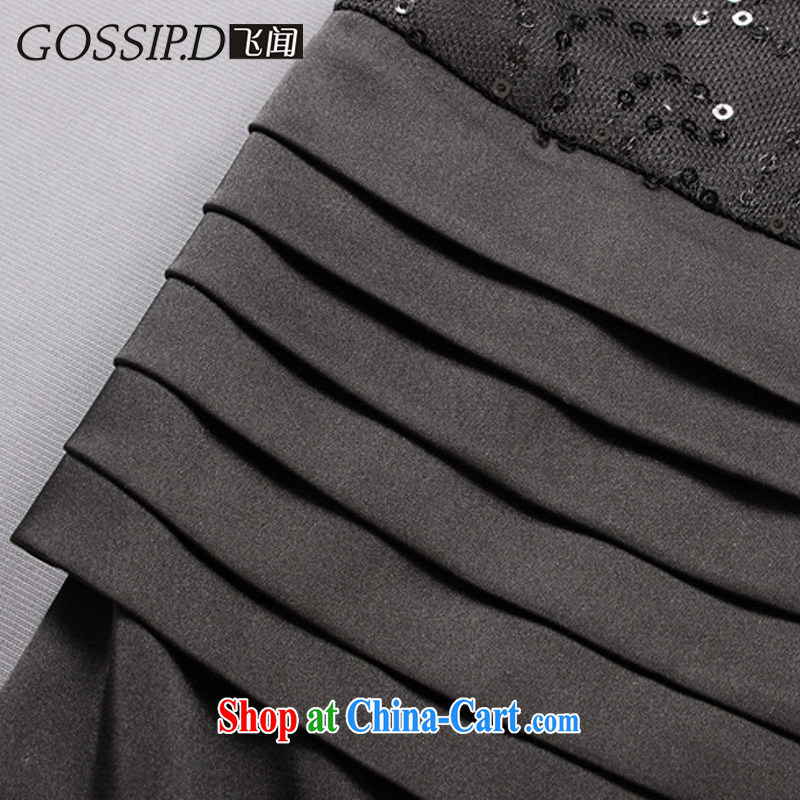 GOSSIP . D special new elegant graphics thin black short dress in Europe banquet party Evening Dress small dress dress of 1697 red L, GOSSIP . D, shopping on the Internet