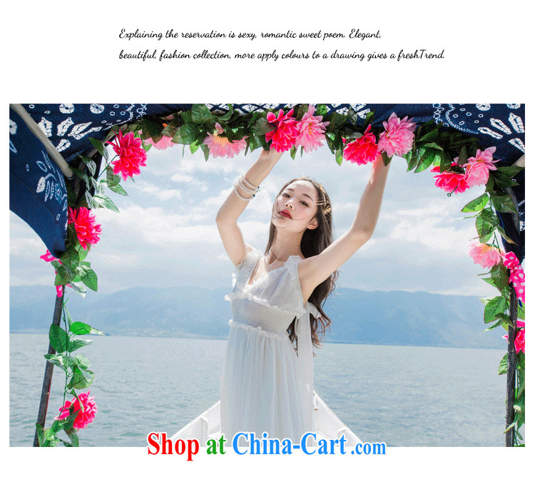 It's summer 2015 new Snow woven softness large low chest holiday dress dress dress long dress D 0601 white L pictures, price, brand platters! Elections are good character, the national distribution, so why buy now enjoy more preferential! Health