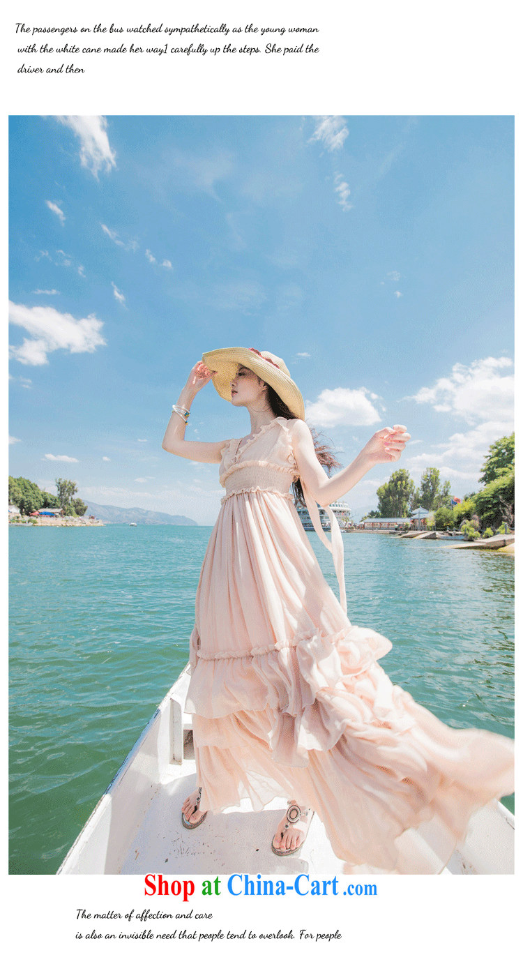 It's summer 2015 new Snow woven softness large low chest holiday dress dress dress long dress D 0601 white L pictures, price, brand platters! Elections are good character, the national distribution, so why buy now enjoy more preferential! Health