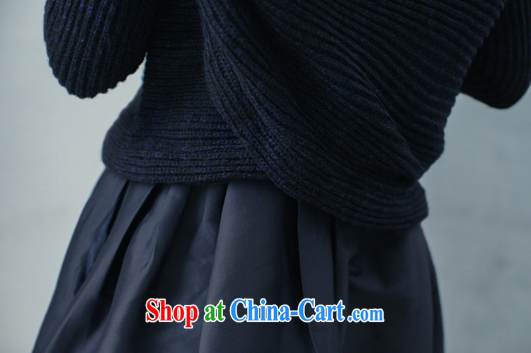 flower fields autumn 2015 New Field shoulder sweater straps shaggy dress two-piece small dress Kit dresses 3932 dark blue M pictures, price, brand platters! Elections are good character, the national distribution, so why buy now enjoy more preferential! Health