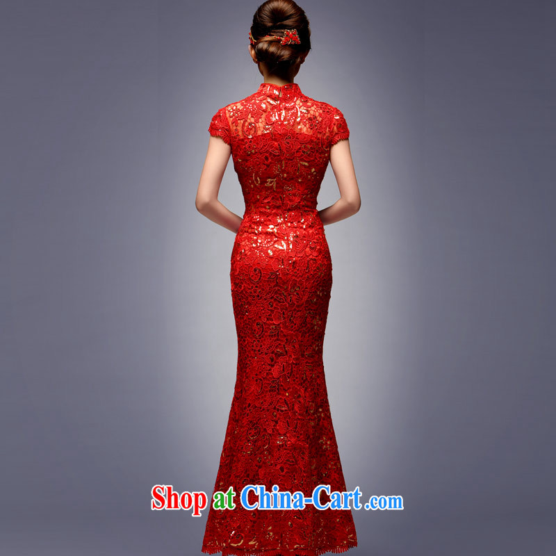 David WILSON, 2015 new summer bridal dresses retro improved lace wedding dresses red crowsfoot and toast to serve red XXL payment after about a week, no point in time, and shopping on the Internet
