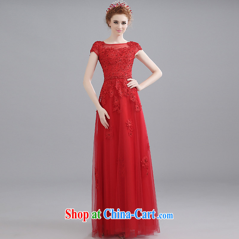 Yi love still bridal toast clothing 2015 toast wedding dress long bridesmaid lace field shoulder red wedding dresses red to make the $30 not return clothing, love, and shopping on the Internet