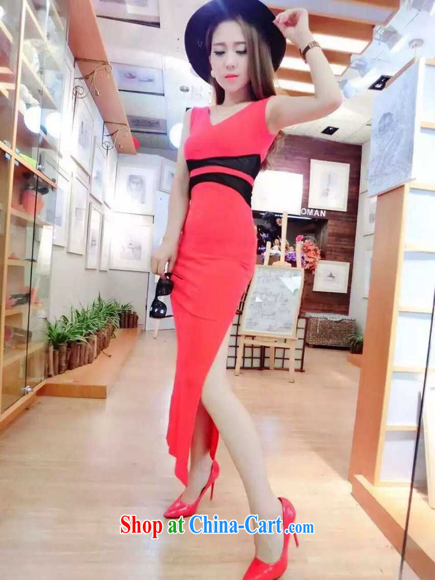 Sense of European and American big wind dress Deep V package and blue and white porcelain beauty dresses skirts girls 705 red are code pictures, price, brand platters! Elections are good character, the national distribution, so why buy now enjoy more preferential! Health