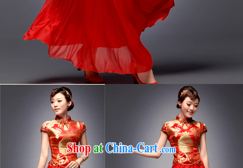 David WILSON, 2015 new two-piece fashion improved small Fengxian Chinese Antique two-piece long dress red XXL payment about a week pictures, price, brand platters! Elections are good character, the national distribution, so why buy now enjoy more preferential! Health