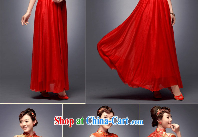 David WILSON, 2015 new two-piece fashion improved small Fengxian Chinese Antique two-piece long dress red XXL payment about a week pictures, price, brand platters! Elections are good character, the national distribution, so why buy now enjoy more preferential! Health