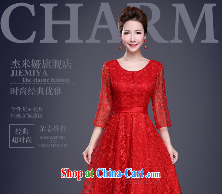 J. MIA toast service 2015 new summer wedding dresses bridal wedding red evening dress champagne color bridesmaid service banquet red XXL pictures, price, brand platters! Elections are good character, the national distribution, so why buy now enjoy more preferential! Health
