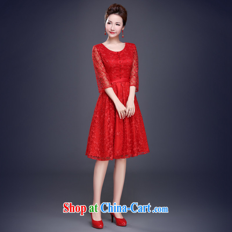 Cheng Kejie MIA toast service 2015 new summer wedding dresses bridal wedding red evening dress champagne color bridesmaid service banquet red XXL, Jake Mia, shopping on the Internet