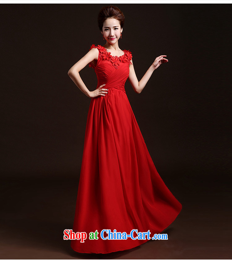 Wei Qi 2015 summer Korean red bridal wedding dresses wedding toast serving double-shoulder flowers, long dresses beauty dress the dress female Red custom plus $30 pictures, price, brand platters! Elections are good character, the national distribution, so why buy now enjoy more preferential! Health