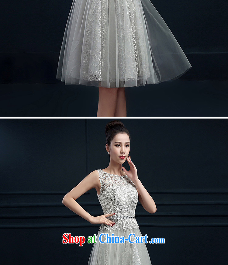 White first into some gray banquet dress 2015 new summer bridesmaid serving short shaggy dress moderator dress female small silver dress tailored contact Customer Service pictures, price, brand platters! Elections are good character, the national distribution, so why buy now enjoy more preferential! Health