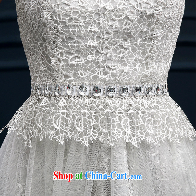 White first into some gray banquet dress 2015 new summer bridesmaid serving short, Shaggy dress moderator dress female small silver dress tailored to contact customer service, white first about, online shopping