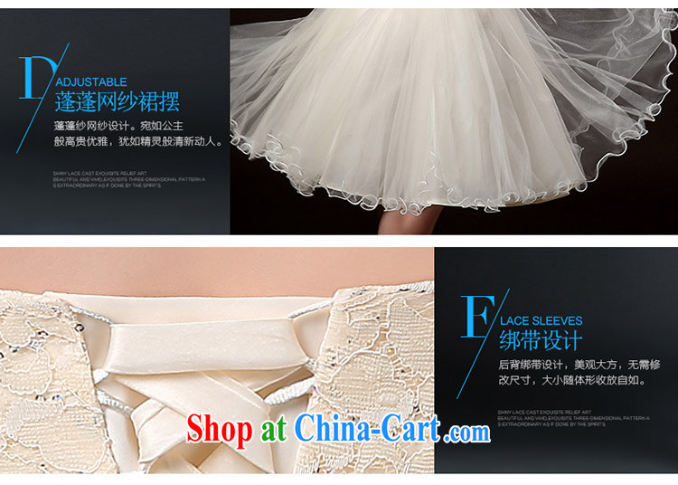 Qi wei summer 2015 new Korean dress bridesmaid serving short, champagne color is also tied with, sister dress bridesmaid clothing moderator dress dress girls white XXL pictures, price, brand platters! Elections are good character, the national distribution, so why buy now enjoy more preferential! Health