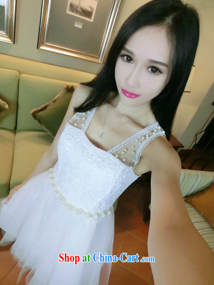 They love poems 2015 summer new sweet princess, lace the pearl Web yarn stitching sexy night dress Pink dresses are code pictures, price, brand platters! Elections are good character, the national distribution, so why buy now enjoy more preferential! Health