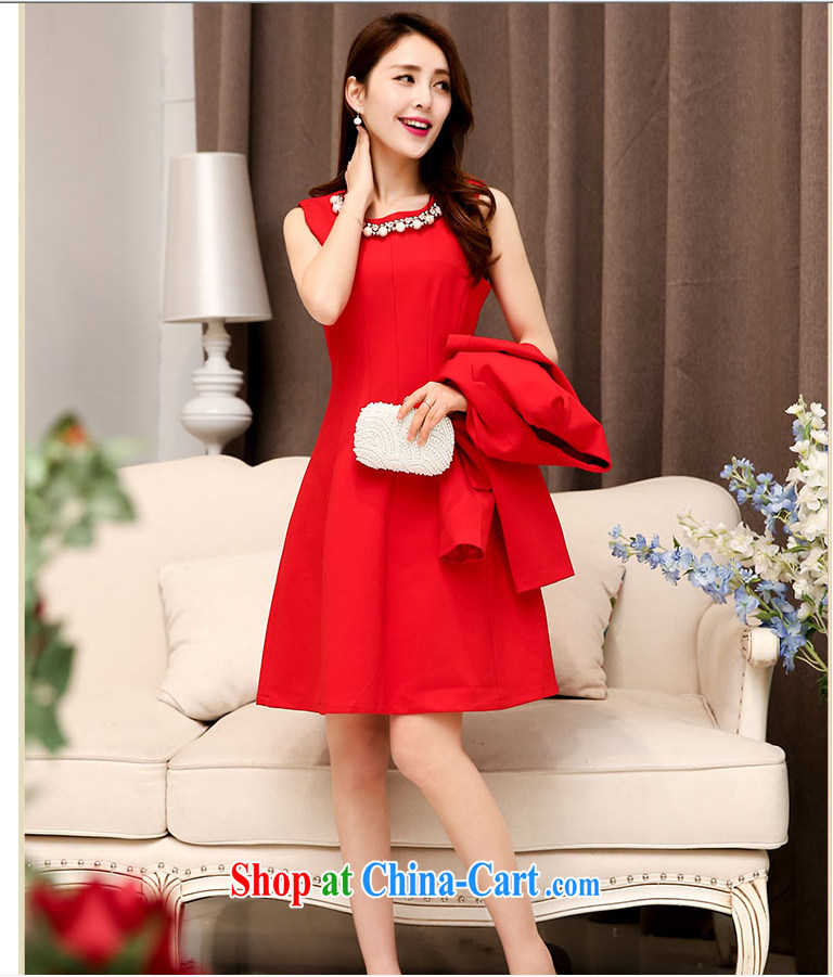 VAGANTZ new spring dress wedding bridal toast at the door dress bridesmaid dress at annual skirts dresses two piece set with 1528 red L pictures, price, brand platters! Elections are good character, the national distribution, so why buy now enjoy more preferential! Health