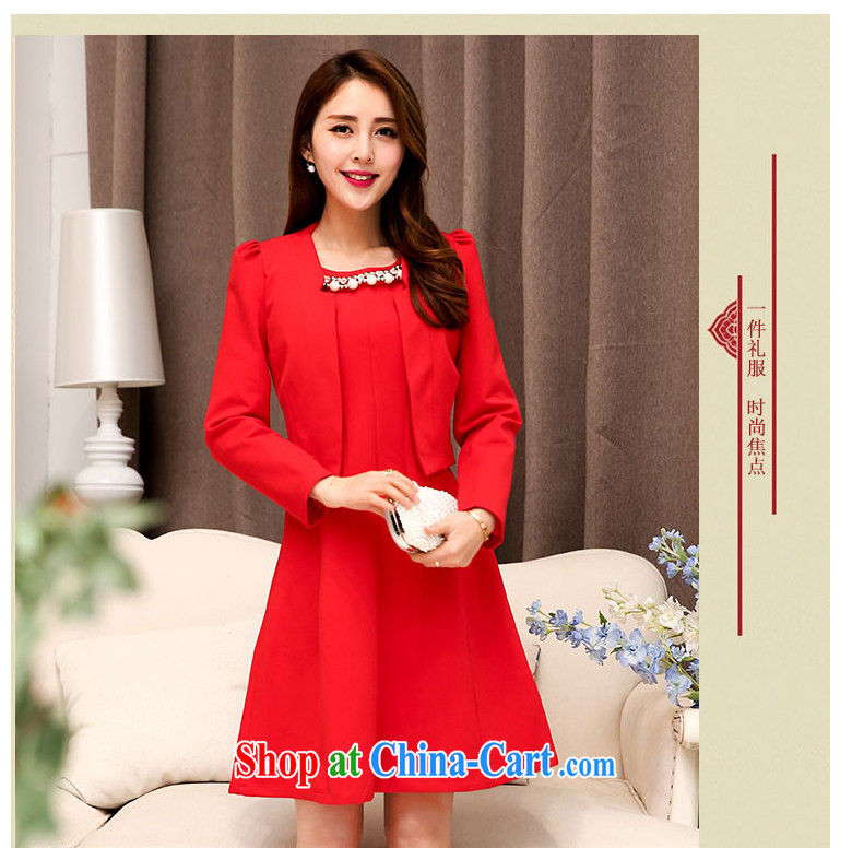 VAGANTZ new spring dress wedding bridal toast at the door dress bridesmaid dress at annual skirts dresses two piece set with 1528 red L pictures, price, brand platters! Elections are good character, the national distribution, so why buy now enjoy more preferential! Health