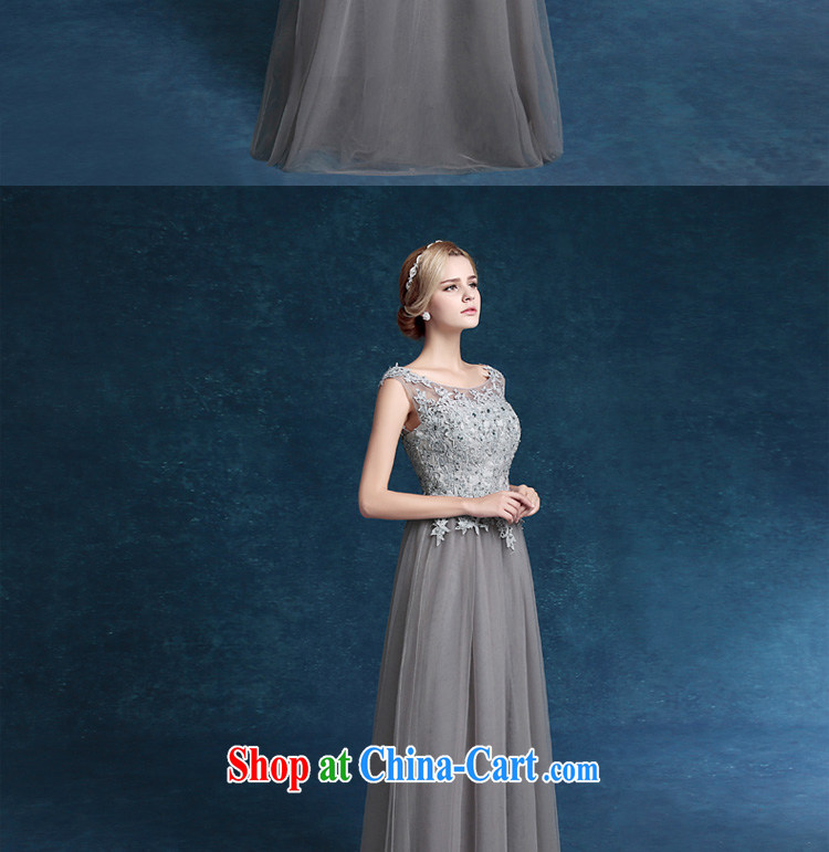 2015 new gray bridal wedding dress long, good evening dress Evening Dress gray shoulders Sau San moderator dress gradient gray tailored final pictures, price, brand platters! Elections are good character, the national distribution, so why buy now enjoy more preferential! Health