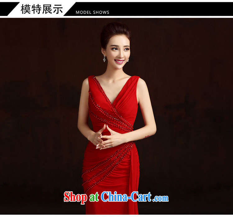 7 color 7 tone dress 2015 new summer fashion bridal long with graphics thin toast service banquet moderator dresses L 048 female Red L pictures, price, brand platters! Elections are good character, the national distribution, so why buy now enjoy more preferential! Health