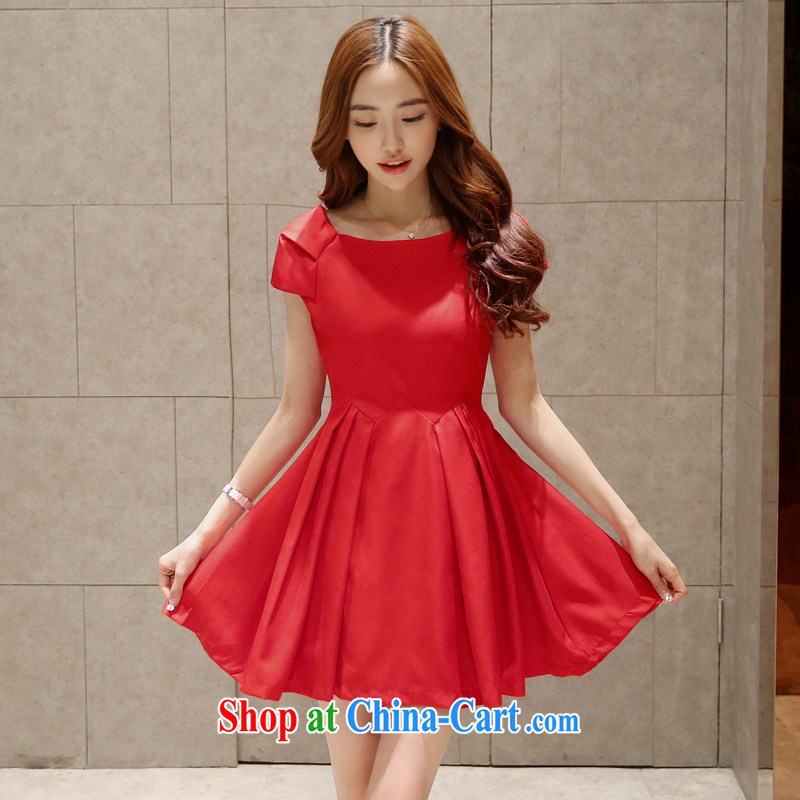 Economy The 2015 summer dress style small red dress dresses won a field for cultivating graphics thin retro skirt red XL, economy (TIMITU), shopping on the Internet