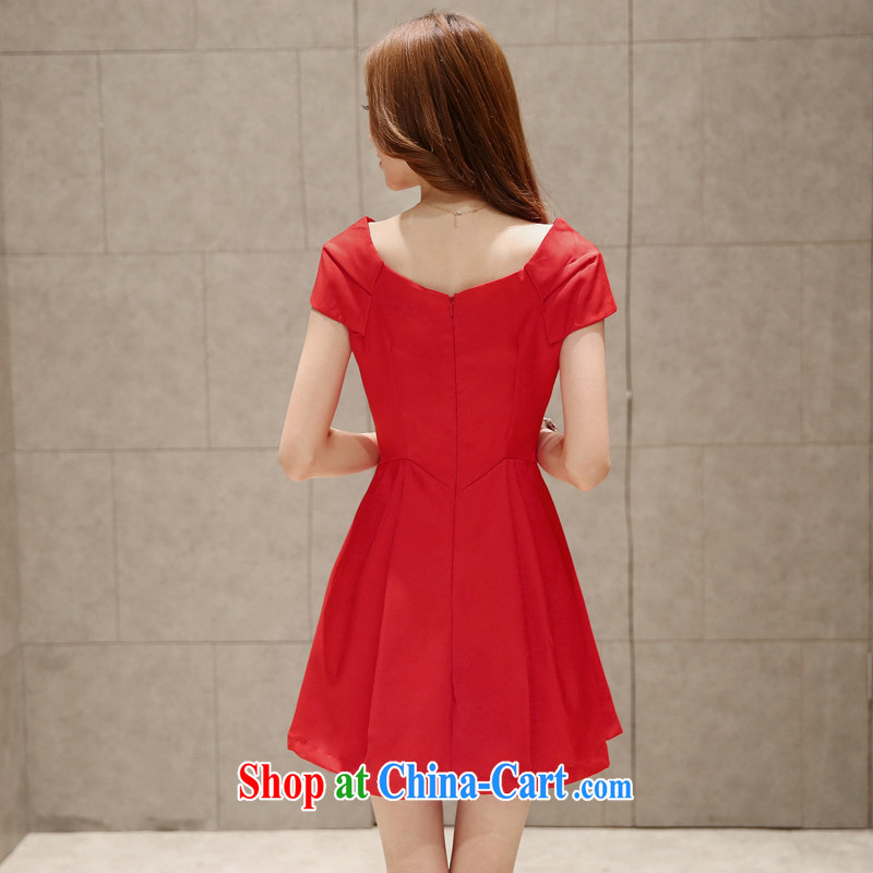 Economy The 2015 summer dress style small red dress dresses won a field for cultivating graphics thin retro skirt red XL, economy (TIMITU), shopping on the Internet
