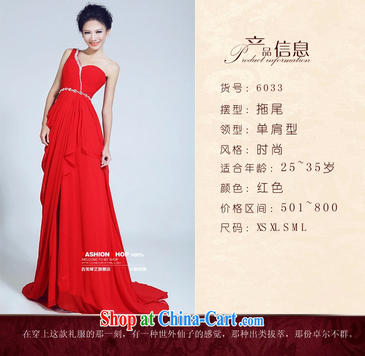 wedding dresses Jimmy married arts 2015 new single shoulder Korean bridal gown tail LT 6033 bridal gown red S pictures, price, brand platters! Elections are good character, the national distribution, so why buy now enjoy more preferential! Health