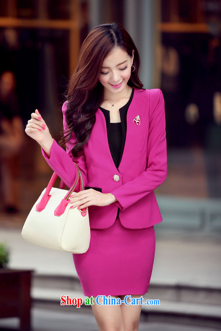 100 Of The 2015 spring and summer, autumn new clothing small suits cultivating two piece set skirt OL career package of red XXL pictures, price, brand platters! Elections are good character, the national distribution, so why buy now enjoy more preferential! Health