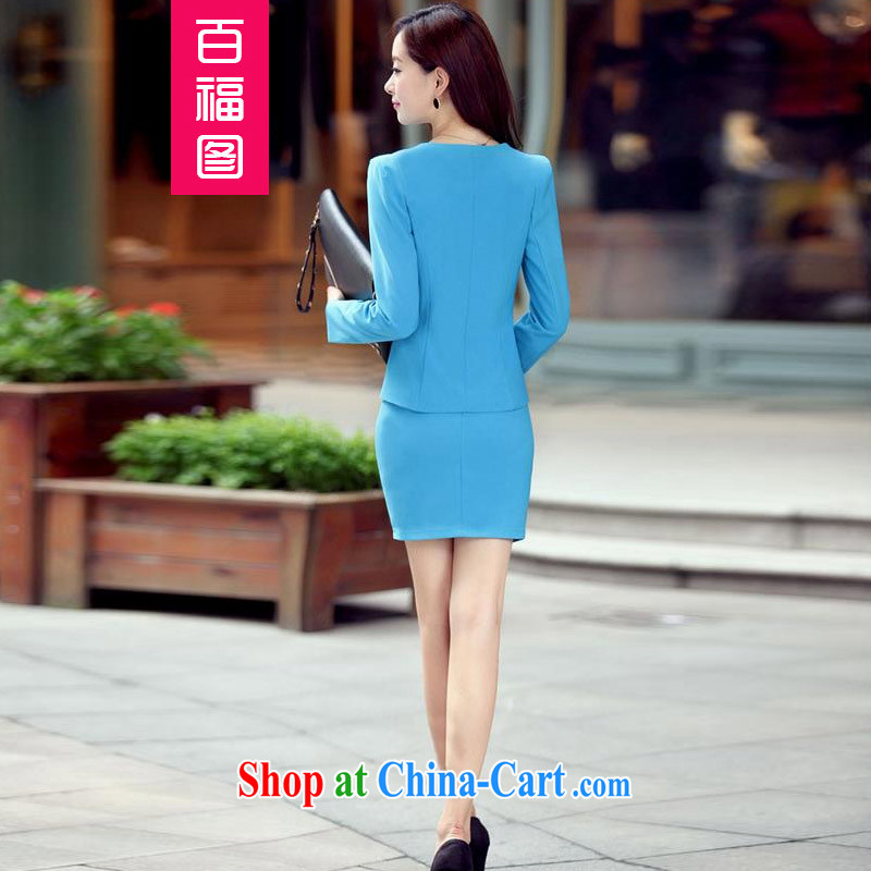 100 Of The 2015 spring and summer and autumn new clothing small suits cultivating two piece set skirt OL career package of red XXL, 100 well figure (BAIFUTU), shopping on the Internet
