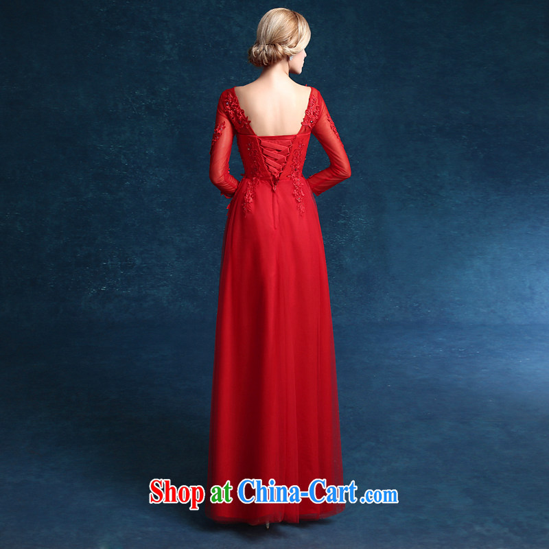 Kou Connie original 2015 new wedding dresses red dress long, large, marriages served toast, long sleeves, red tailored final, Kou (JIAONI), online shopping