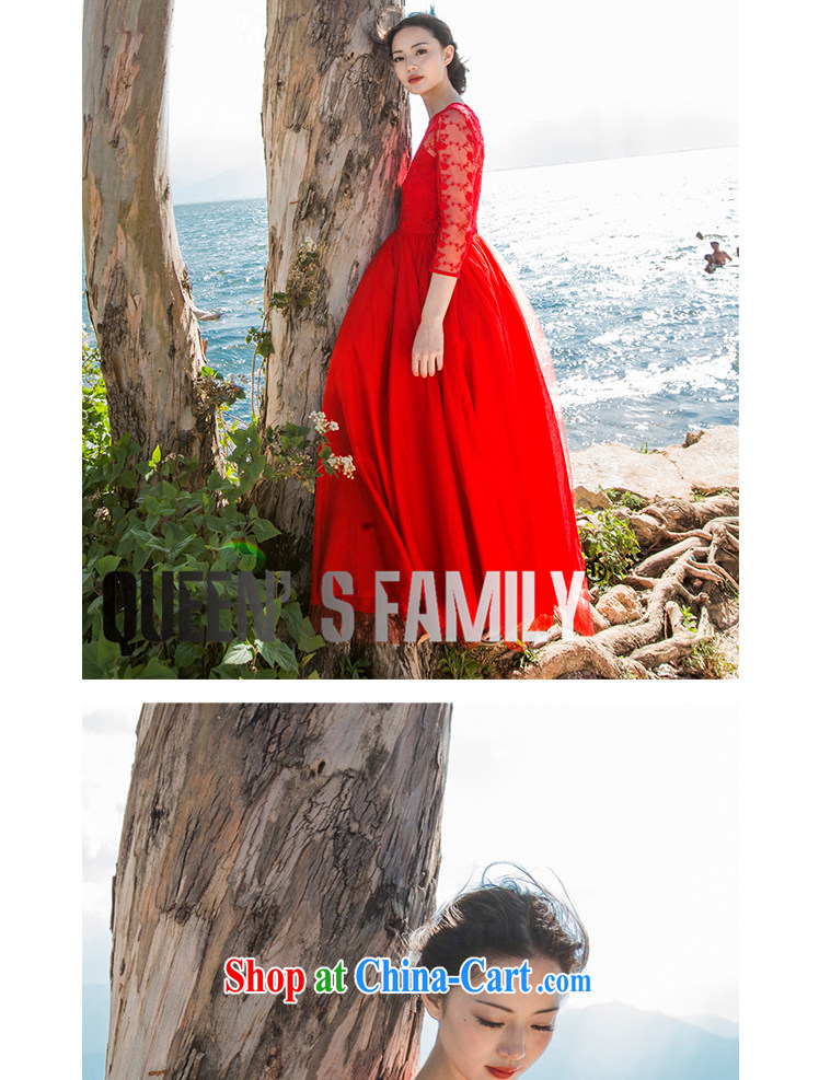 The left long-term 2015 summer new retro embroidery lace dresses style softness large web yarn seaside resort long skirt red dress skirt white L pictures, price, brand platters! Elections are good character, the national distribution, so why buy now enjoy more preferential! Health