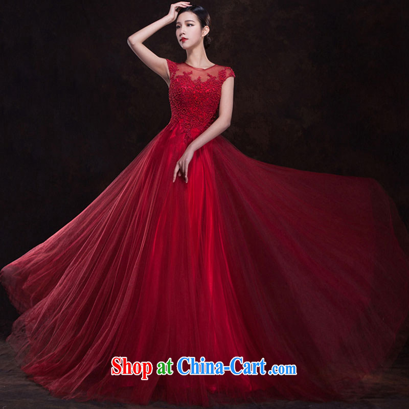 Pure bamboo yarn love 2015 New Red bridal wedding dress long evening dress evening dress uniform toasting Red double-shoulder dresses beauty deep red tailored contact Customer Service pictures, price, brand platters! Elections are good character, the national distribution, so why buy now enjoy more preferential! Health