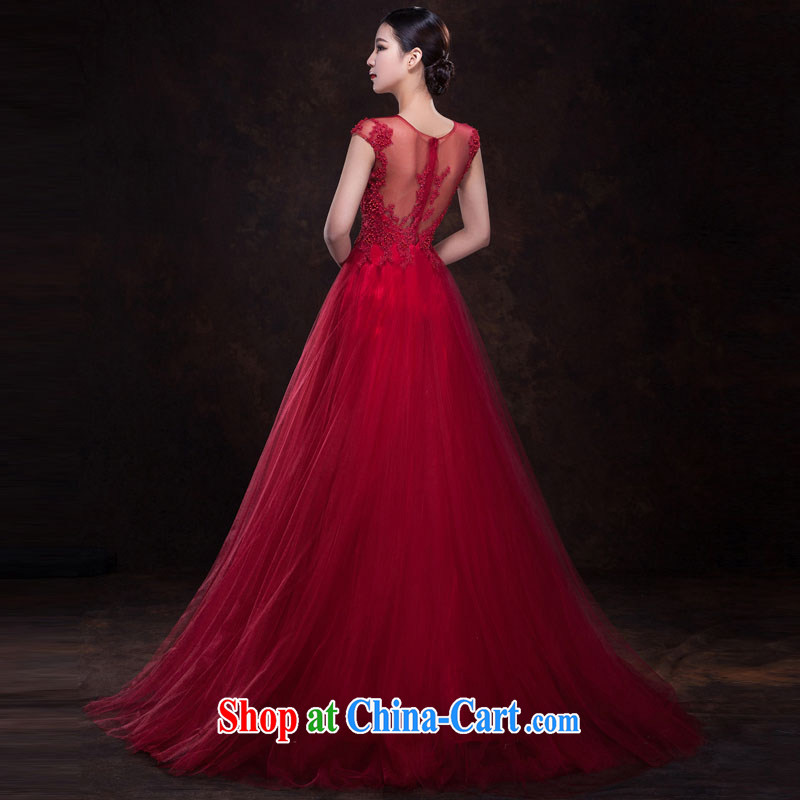 Pure bamboo yarn love 2015 New Red bridal wedding dress long evening dress evening dress uniform toasting Red double-shoulder dresses beauty deep red tailored contact customer service, pure bamboo love yarn, shopping on the Internet