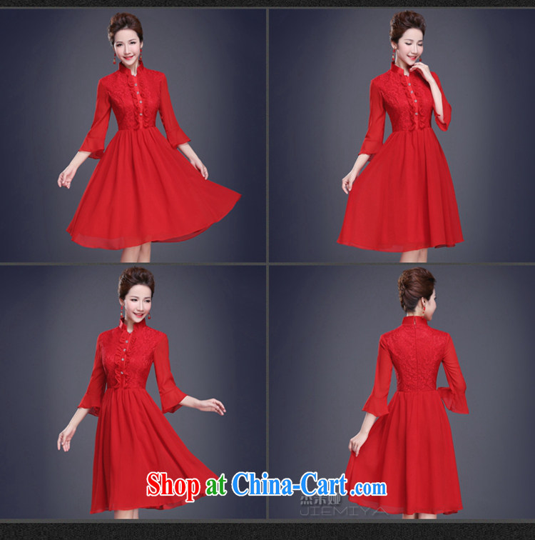 J. MIA dress short 2015 new summer red marriages served toast bridesmaid clothing evening banquet dress female Red XXL pictures, price, brand platters! Elections are good character, the national distribution, so why buy now enjoy more preferential! Health