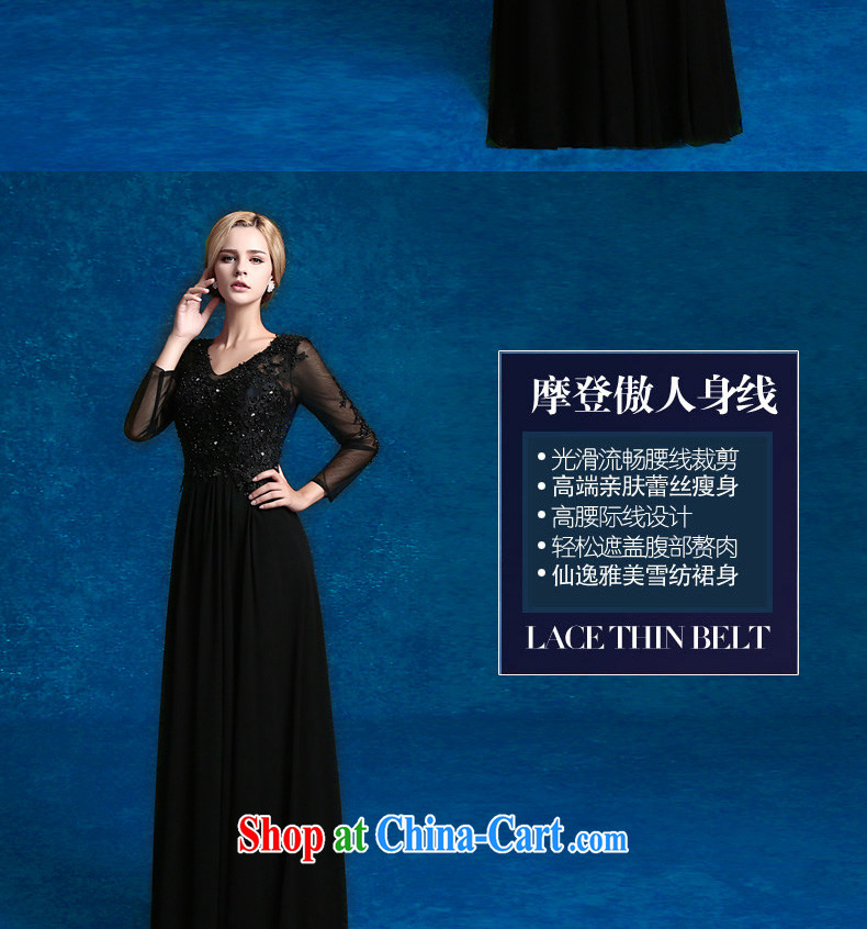 2015 new wedding dresses long, cultivating long-sleeved dress moderator dresses annual graduation banquet dress black tailored final pictures, price, brand platters! Elections are good character, the national distribution, so why buy now enjoy more preferential! Health