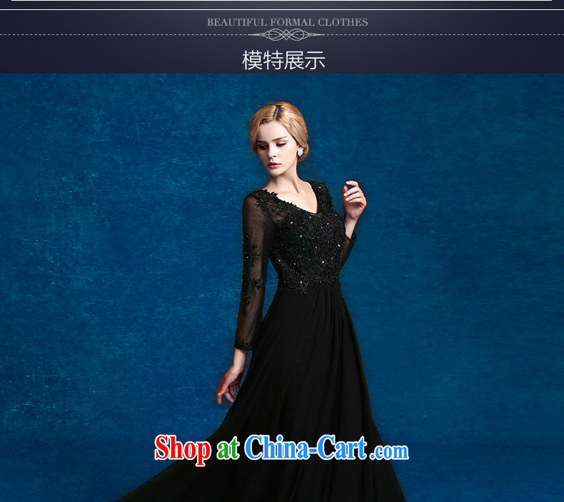 2015 new wedding dresses long, cultivating long-sleeved dress moderator dresses annual graduation banquet dress black tailored final pictures, price, brand platters! Elections are good character, the national distribution, so why buy now enjoy more preferential! Health
