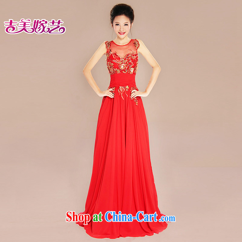 wedding dresses, marry us performing arts 2015 new shoulders Korean bridal dresses LS beauty 7033 bridal gown red 6 #, Jimmy married arts, shopping on the Internet