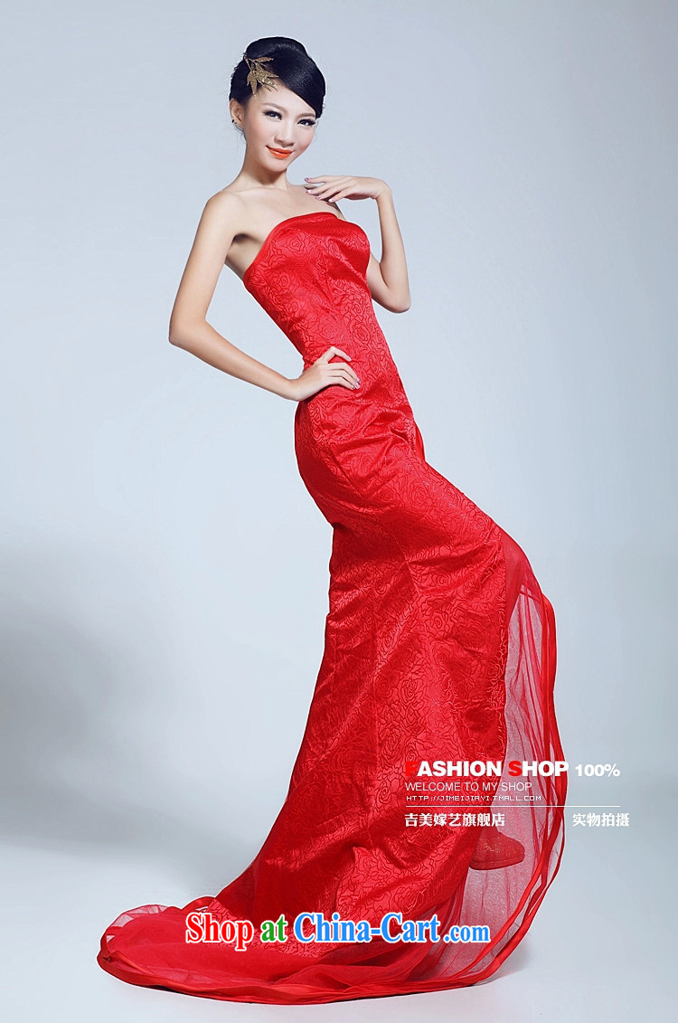 wedding dresses Jimmy married arts 2015 New Beauty video thin tail dress LT 6030 bridal gown red XL pictures, price, brand platters! Elections are good character, the national distribution, so why buy now enjoy more preferential! Health