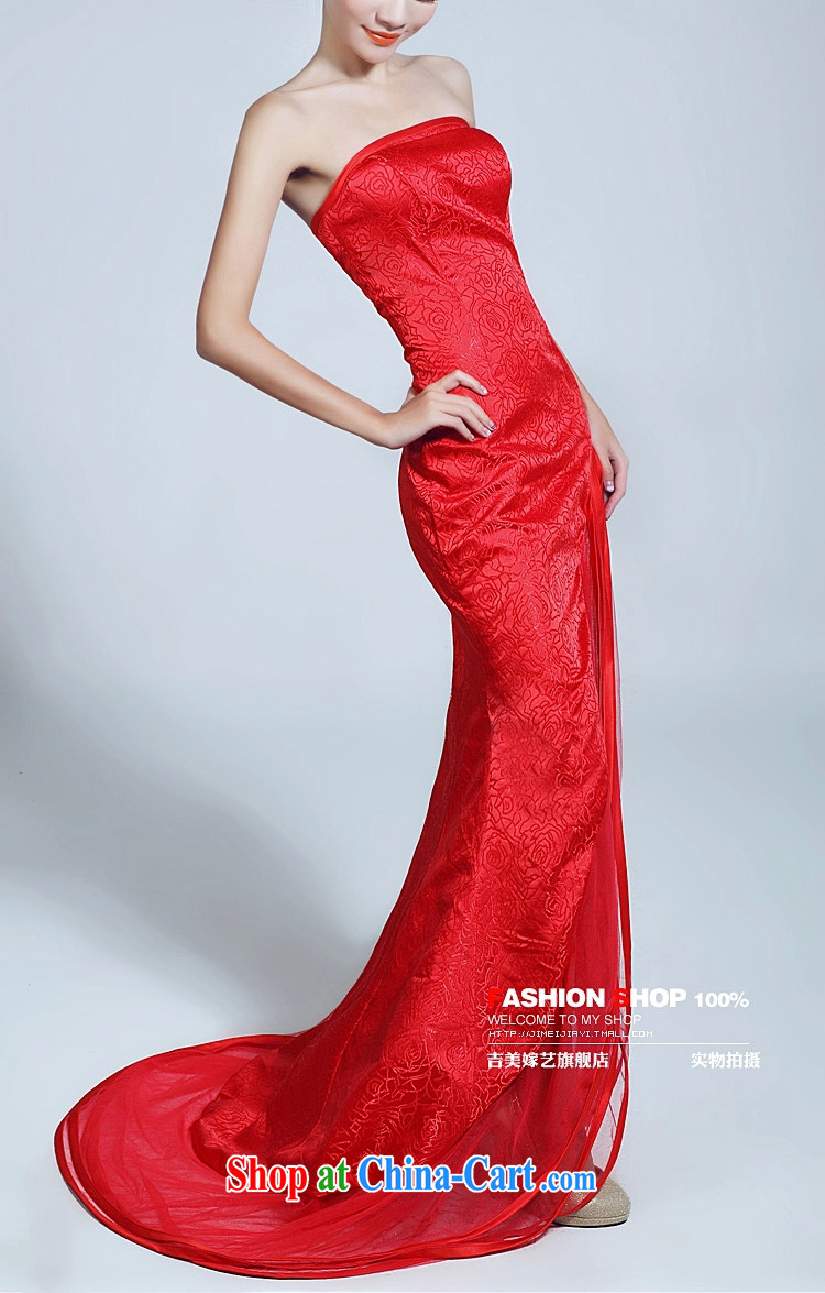 wedding dresses Jimmy married arts 2015 New Beauty video thin tail dress LT 6030 bridal gown red XL pictures, price, brand platters! Elections are good character, the national distribution, so why buy now enjoy more preferential! Health