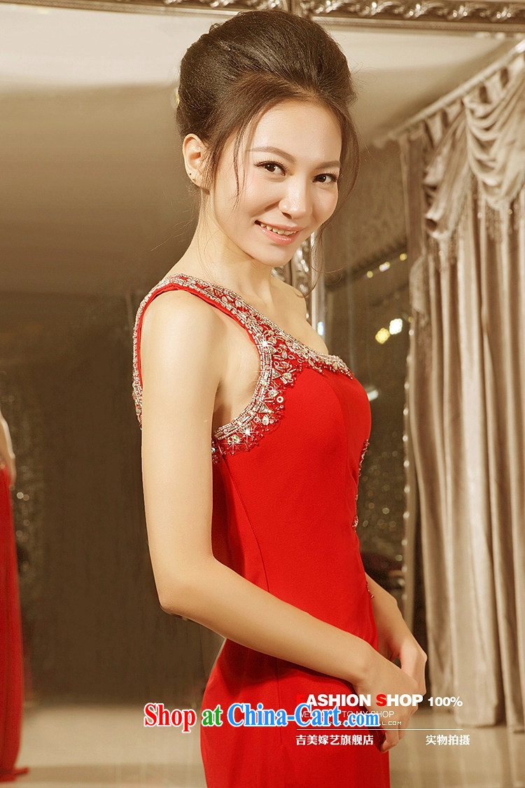 wedding dresses Jimmy married arts 2015 new single shoulder Korean dress LT 7191 tail bridal dresses red L pictures, price, brand platters! Elections are good character, the national distribution, so why buy now enjoy more preferential! Health