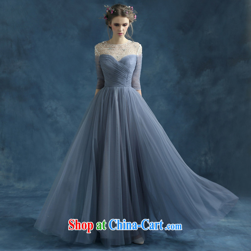 Evening Dress 2015 new summer short, banquet dress dress girl bride toast wedding clothes fashion a Field shoulder gray tailored contact customer service, pure bamboo love yarn, shopping on the Internet